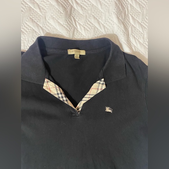 Black Burberry polo shirt - Picture 2 of 4